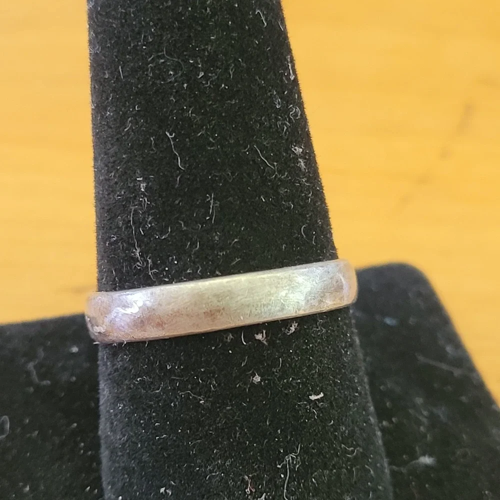 Vintage Tested Sterling Silver Spoon Wrap Ring Adjustable Unmarked